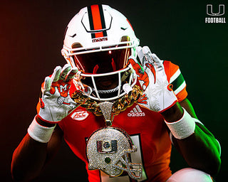 2021 Edition of Miami Hurricanes’ ‘Turnover Chain’ Is Emblazoned With 2,754 Sapphires