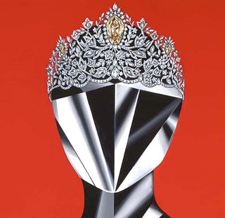 Reena Ahluwalia Paints Diamond Figure Wearing the Miss Universe ‘Power of Unity Crown’