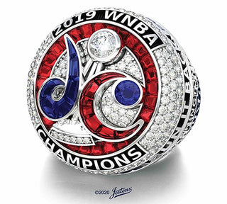 Custom-Cut Rubies, Sapphires Form the ‘DC’ Logo on Mystics’ Championship Rings