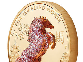 Pink Diamond Horse Rears Up in Latest Release From The Perth Mint’s 3D ‘Jewelled’ Series