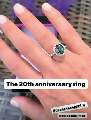 Breaking Tradition: Elizabeth Banks Marks 20th Anniv. With ‘Peacock’ Sapphire