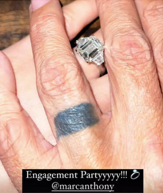 Marc Anthony Pops the Question With 10-Carat Emerald-Cut Diamond Ring