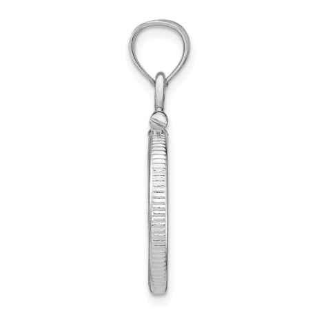Wideband Distinguished Coin Jewelry Sterling Silver Polished 18 x 1.2mm $0.10 Screw Top Coin Bezel Pendant