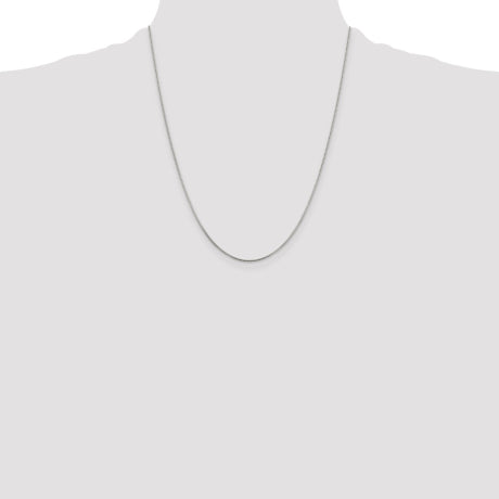Sterling Silver Rhodium-plated .8mm Box Chain