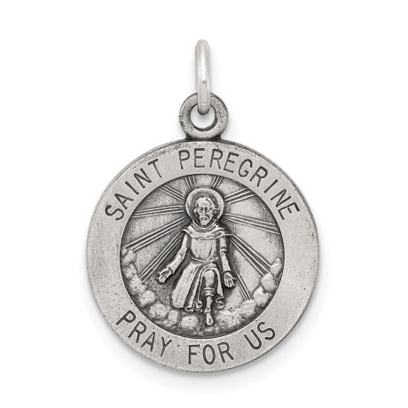 Sterling Silver St. Peregrine Medal