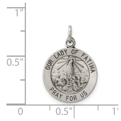 Sterling Silver Our Lady of Fatima Medal