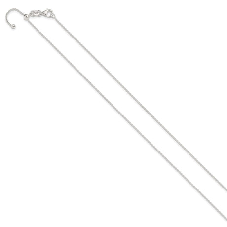 Sterling Silver Polished Adjustable Necklace