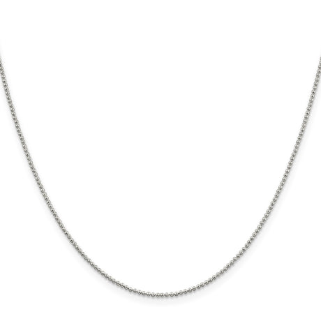 Sterling Silver 1.25mm Beaded Chain