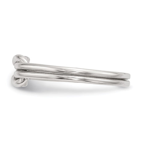 Sterling Silver Love Knot Ring