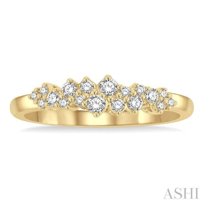 1/4 ctw Scatter Round Cut Diamond Fashion Ring in 14K Yellow Gold