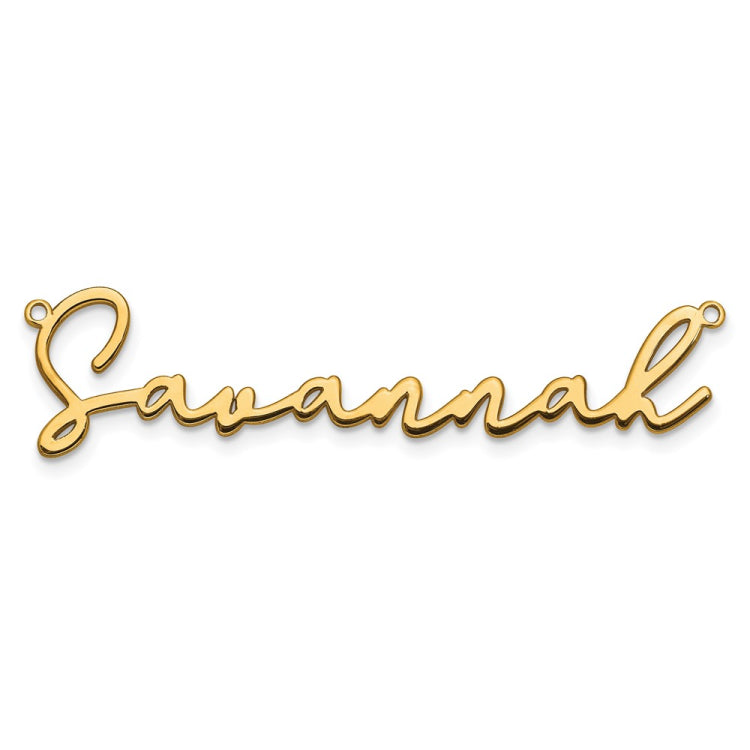 14KY Polished Bathinda Font Name Plate