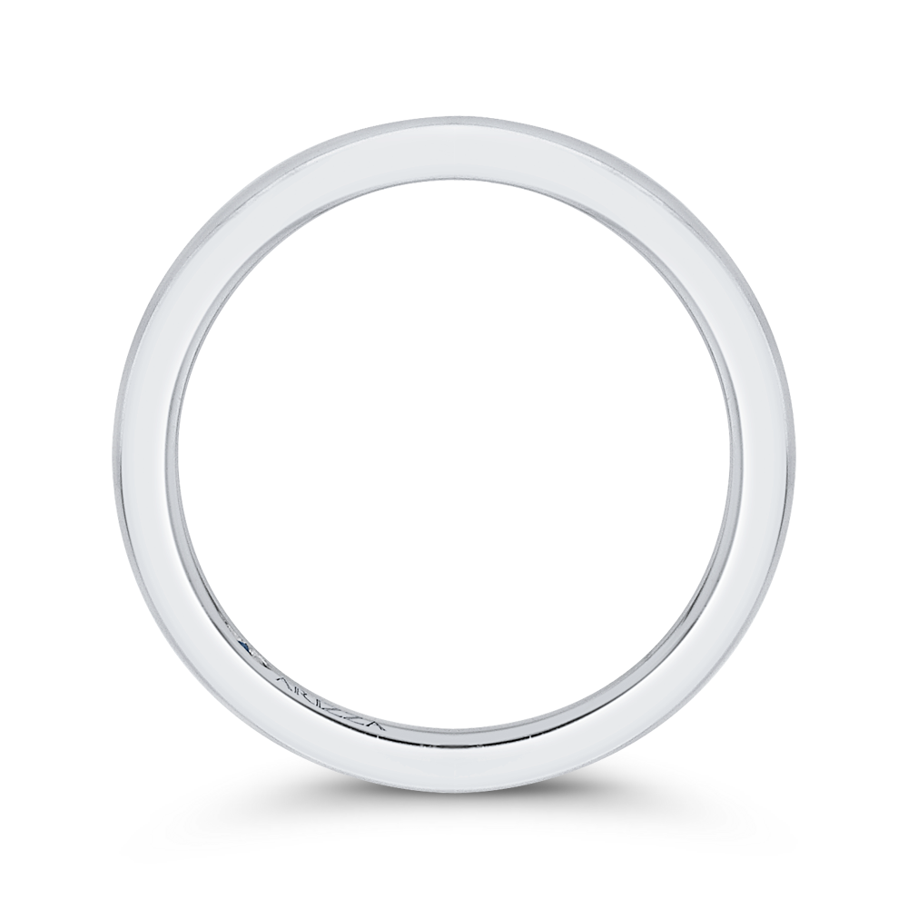 Plain Wedding Band in 14K White Gold