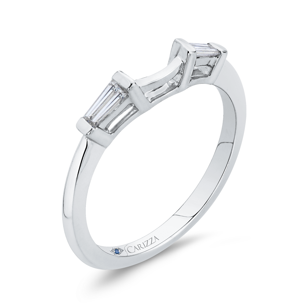 Baguette Cut Diamond Wedding Band in 14K White Gold