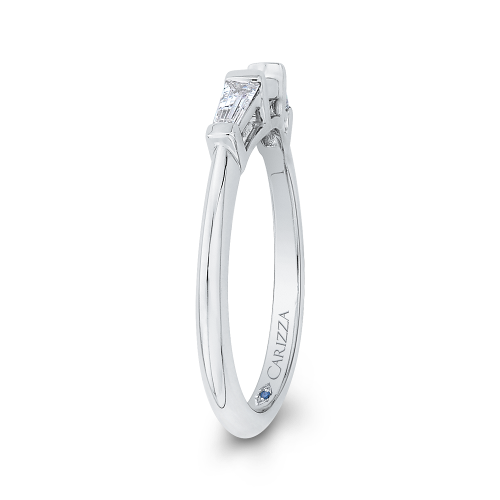Baguette Cut Diamond Wedding Band in 14K White Gold