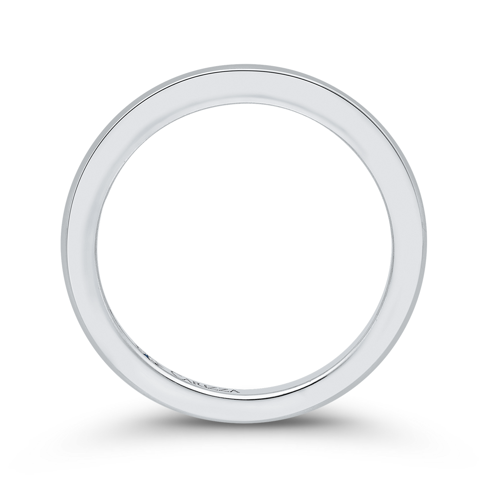 Plain Wedding Band in 14K White Gold