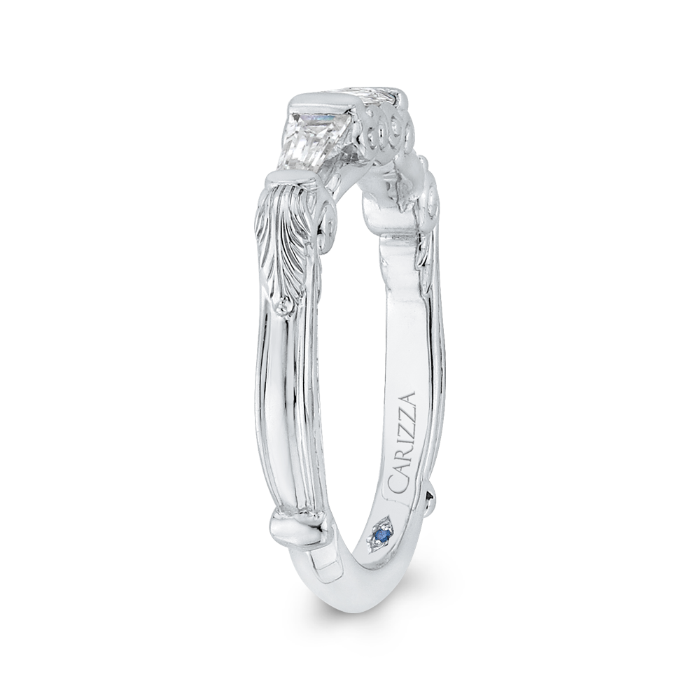 Baguette Cut Diamond Wedding Band in 14K White Gold