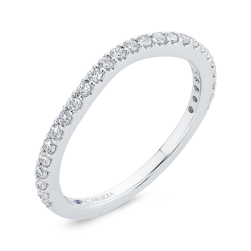 Diamond Wedding Band in 14K White Gold