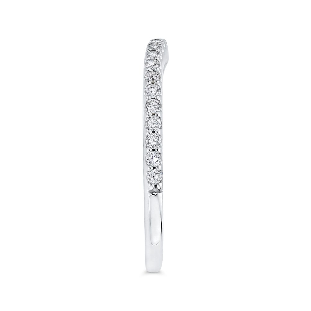 Diamond Wedding Band in 14K White Gold