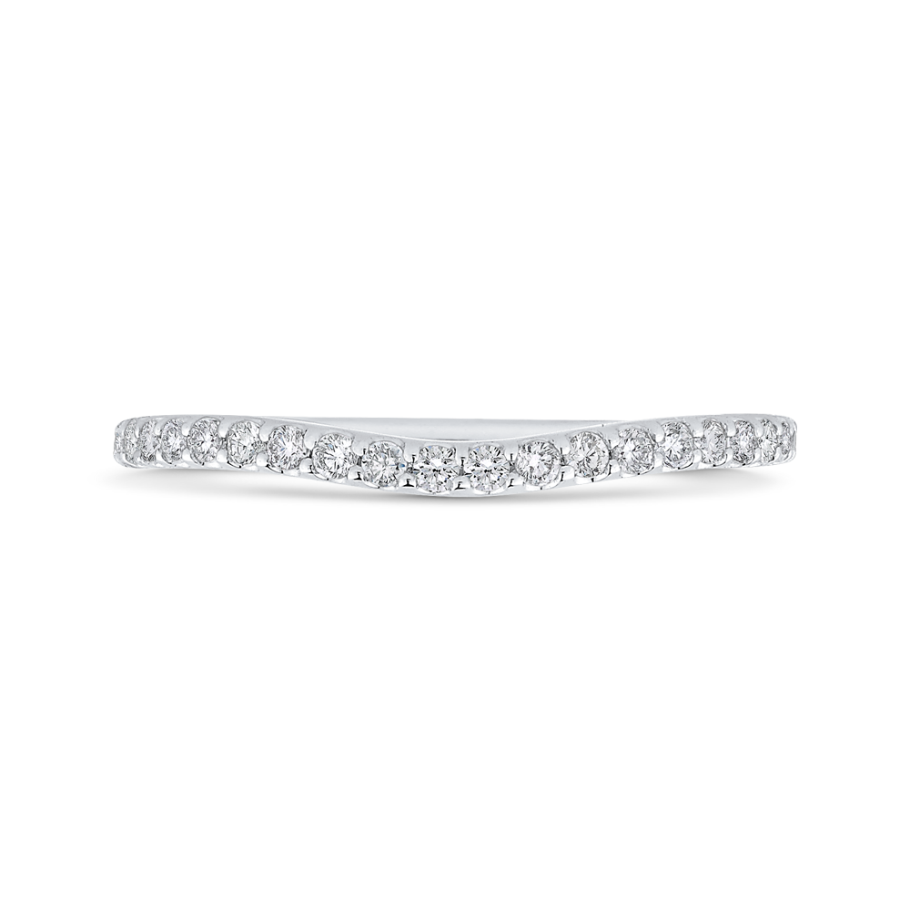Diamond Wedding Band in 14K White Gold