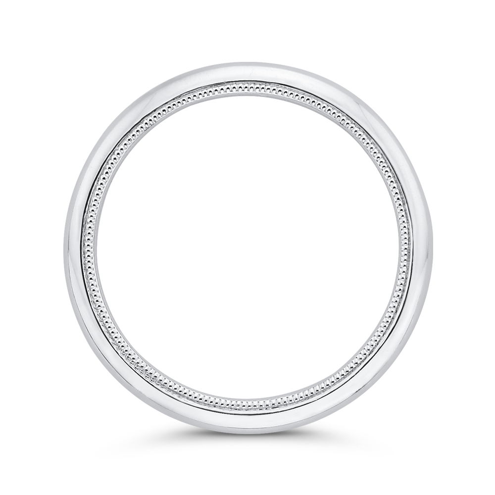 Plain Wedding Band in 14K White Gold