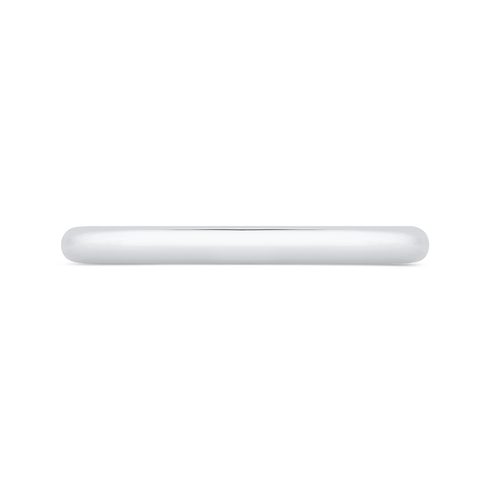 Plain Wedding Band in 14K White Gold