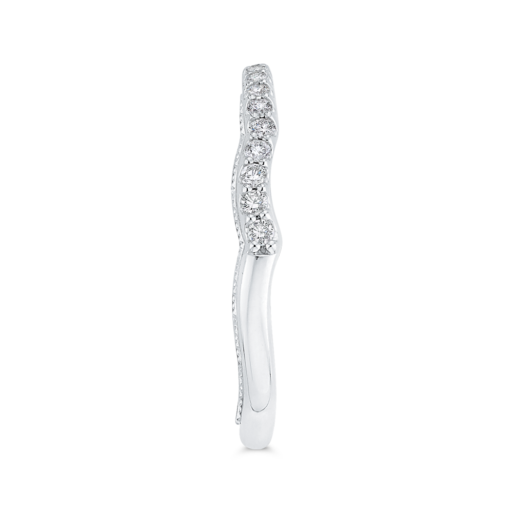 Diamond Half-Eternity Wedding Band in 14K White Gold