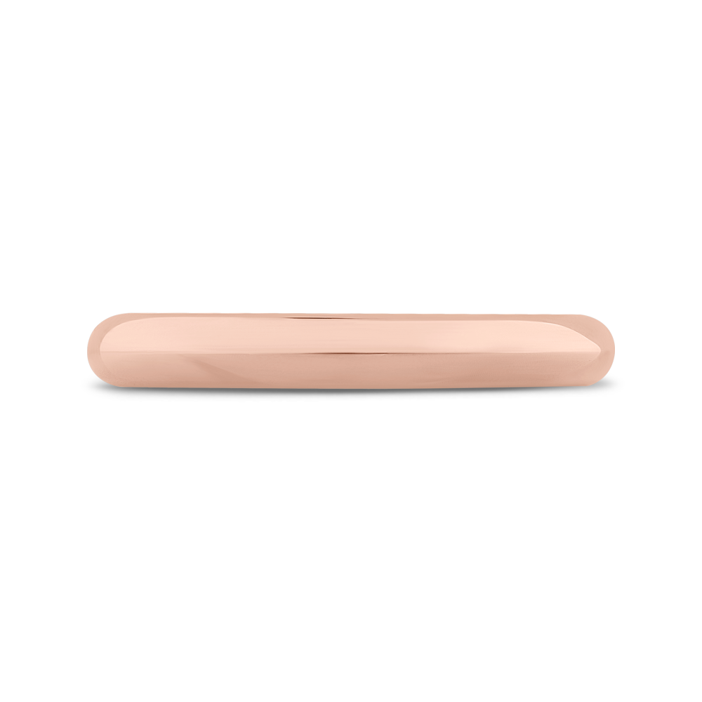 Plain Wedding Band in 14K Rose Gold