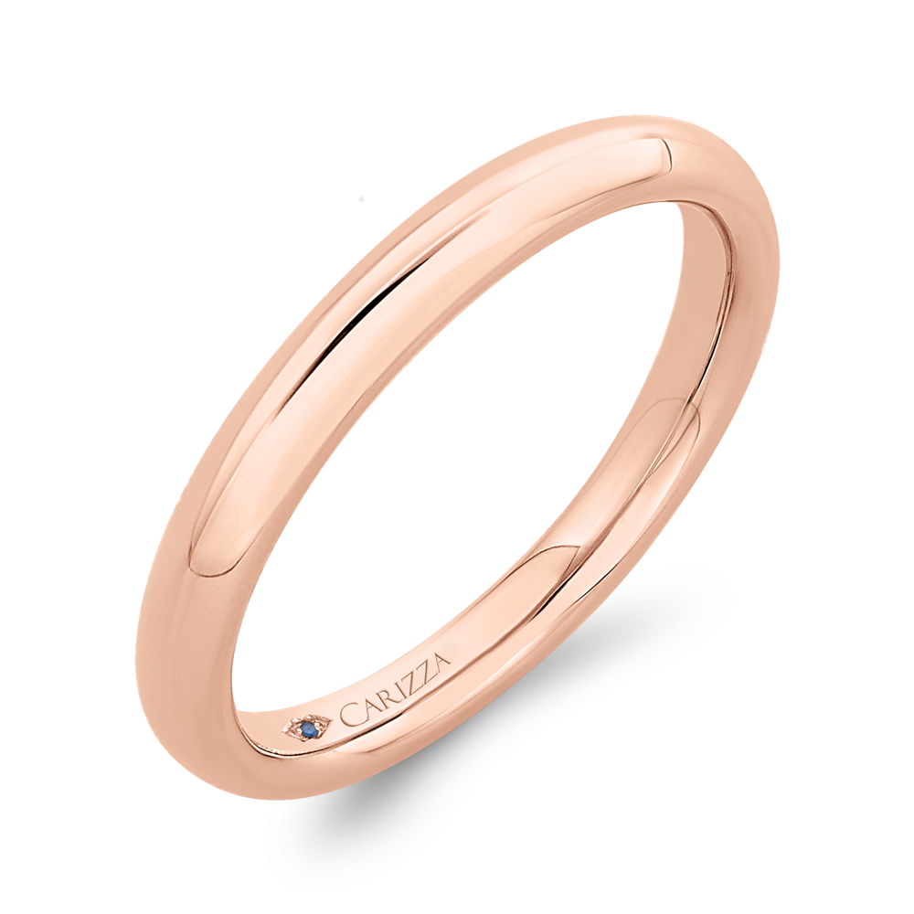 Plain Wedding Band in 14K Rose Gold