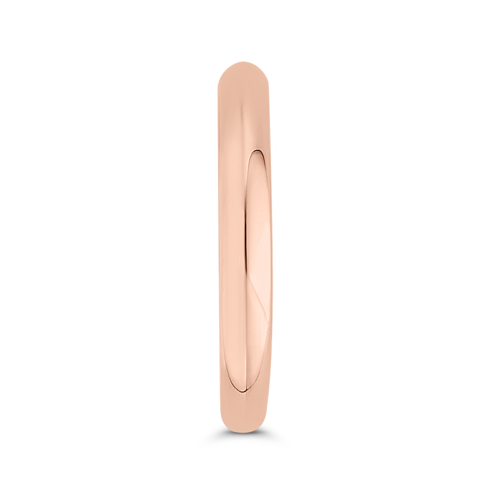 Plain Wedding Band in 14K Rose Gold