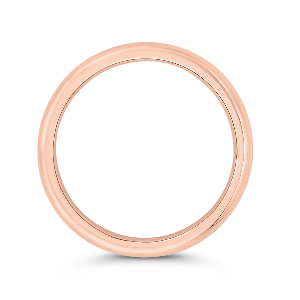 Plain Wedding Band in 14K Rose Gold