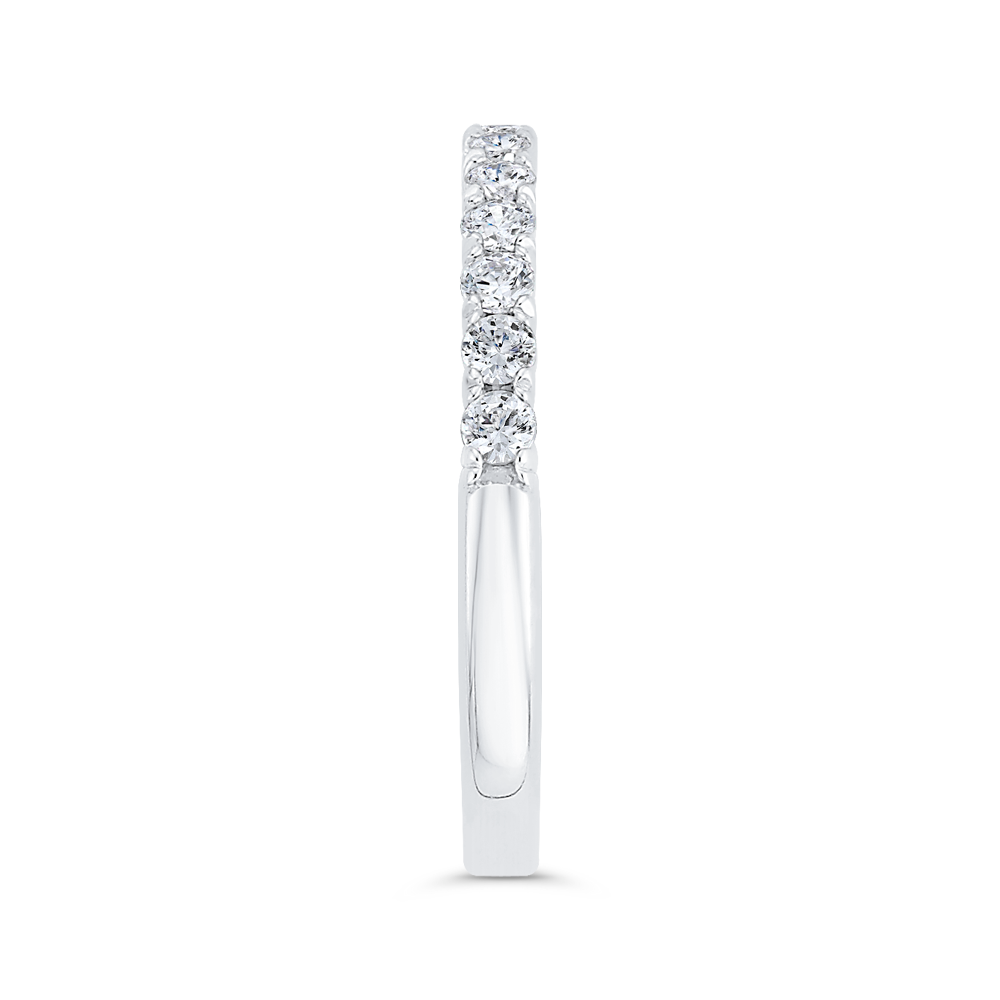 Diamond Wedding Band in 14K White Gold