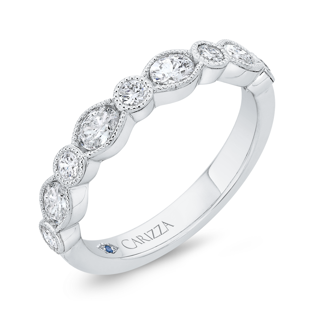 Diamond Wedding Band in 14K White Gold