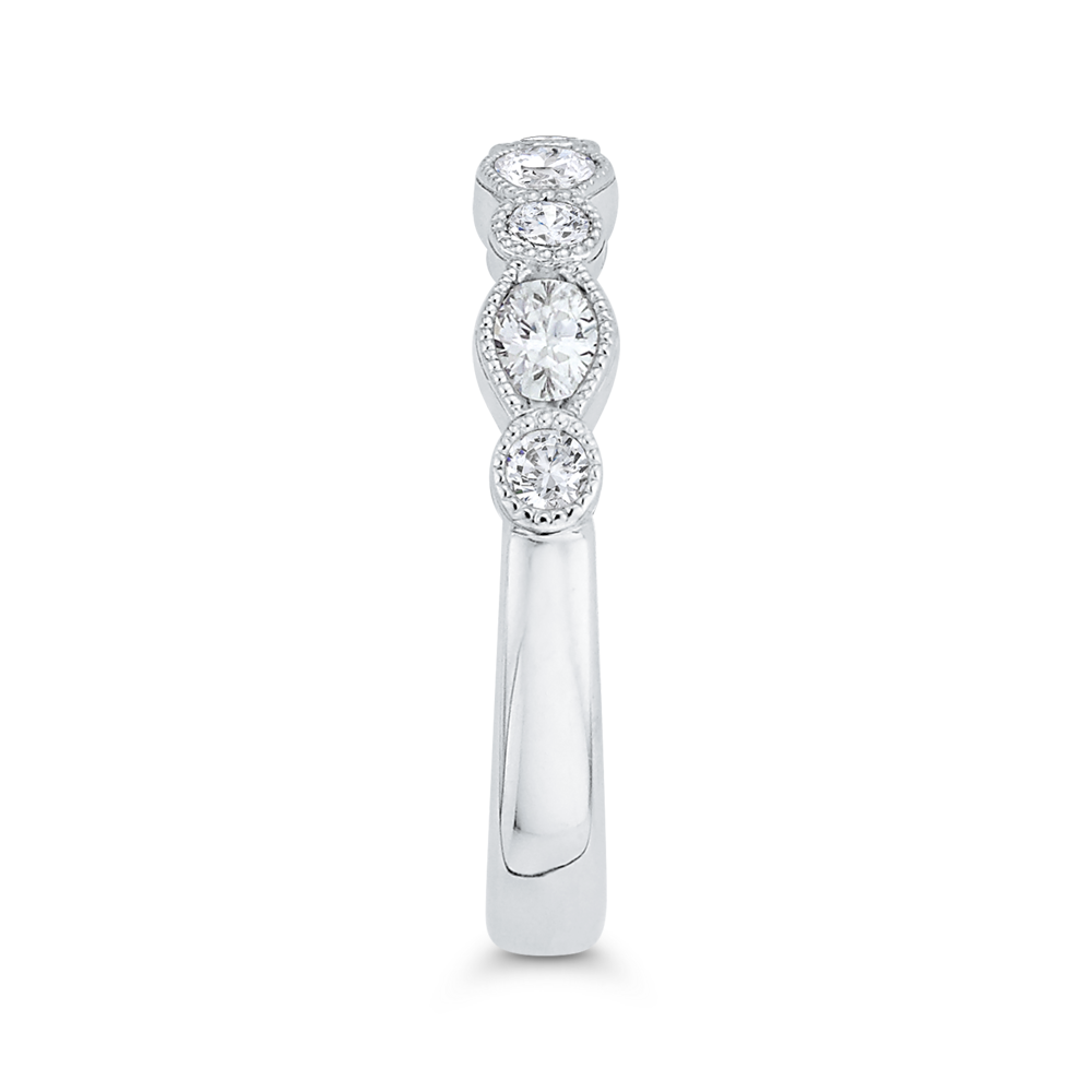 Diamond Wedding Band in 14K White Gold