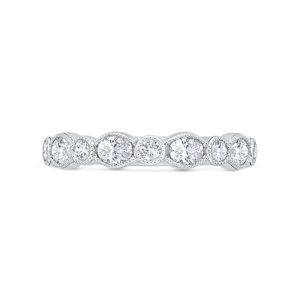 Diamond Wedding Band in 14K White Gold