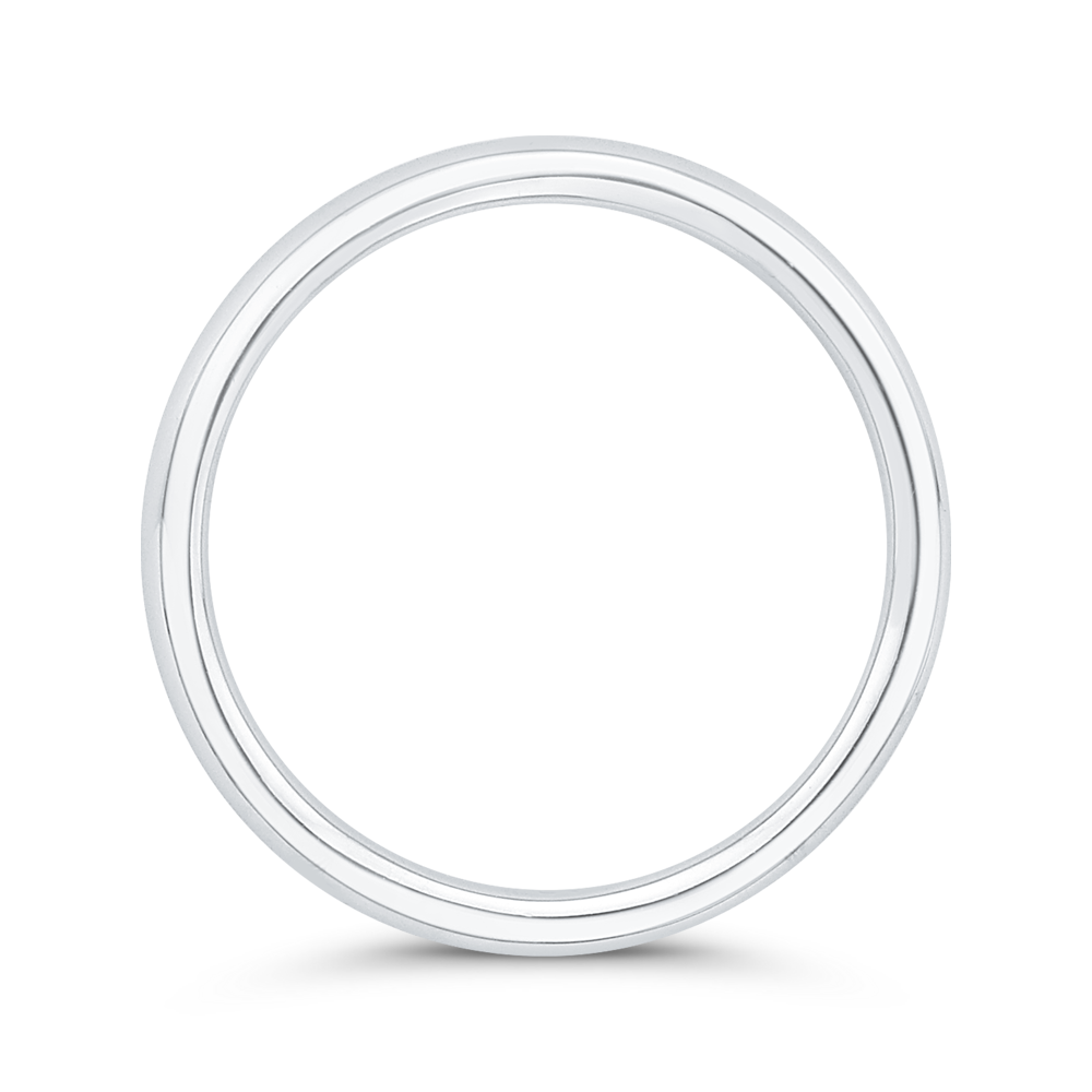 Plain Wedding Band in 14K White Gold