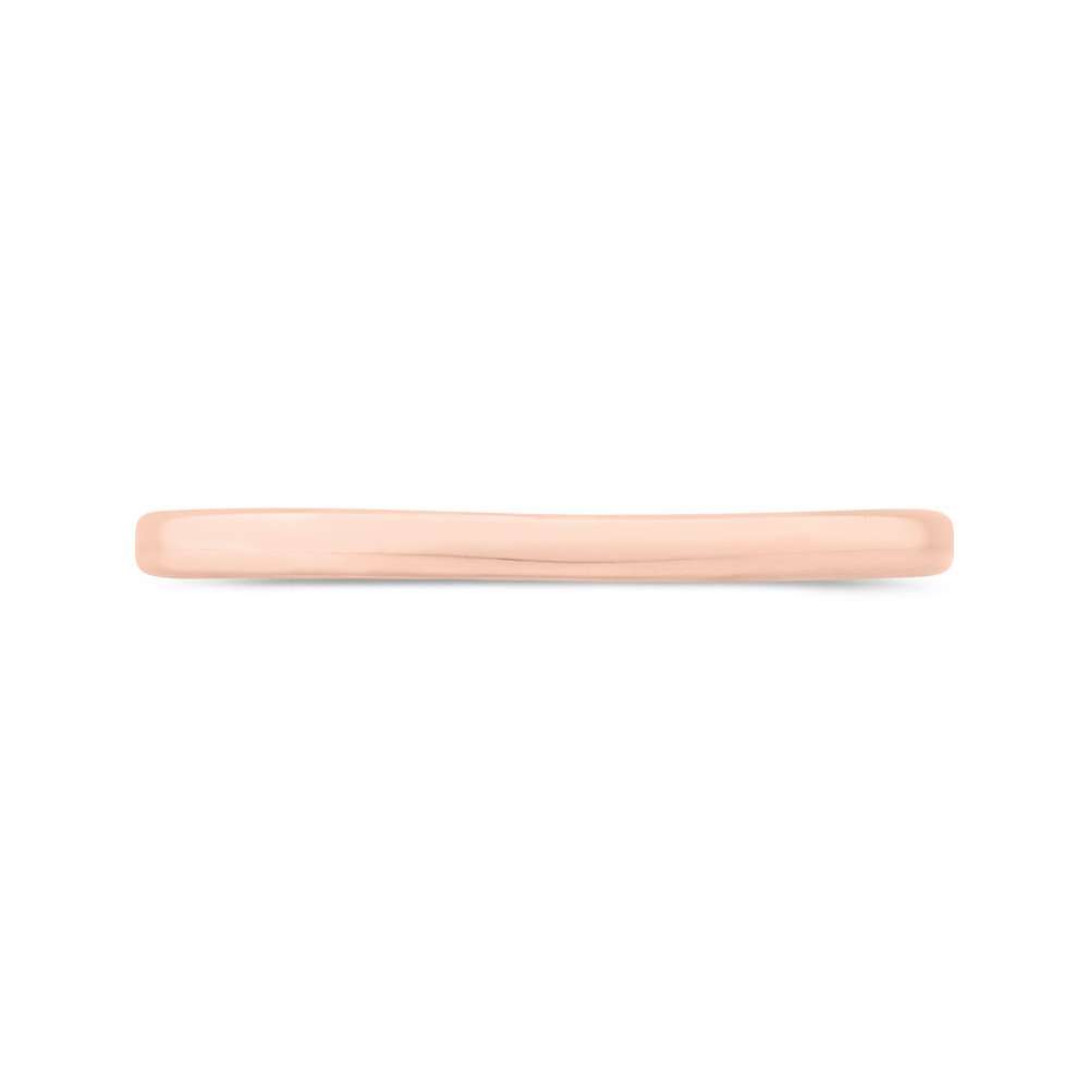 Plain Wedding Band in 14K Rose Gold