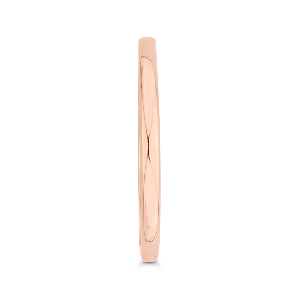 Plain Wedding Band in 14K Rose Gold