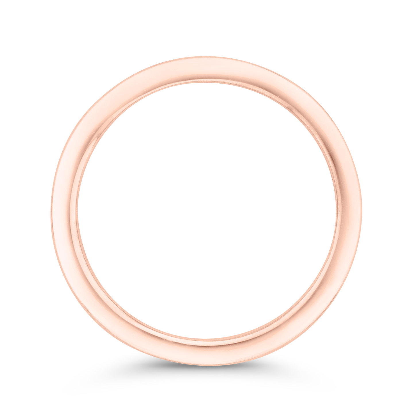Plain Wedding Band in 14K Rose Gold