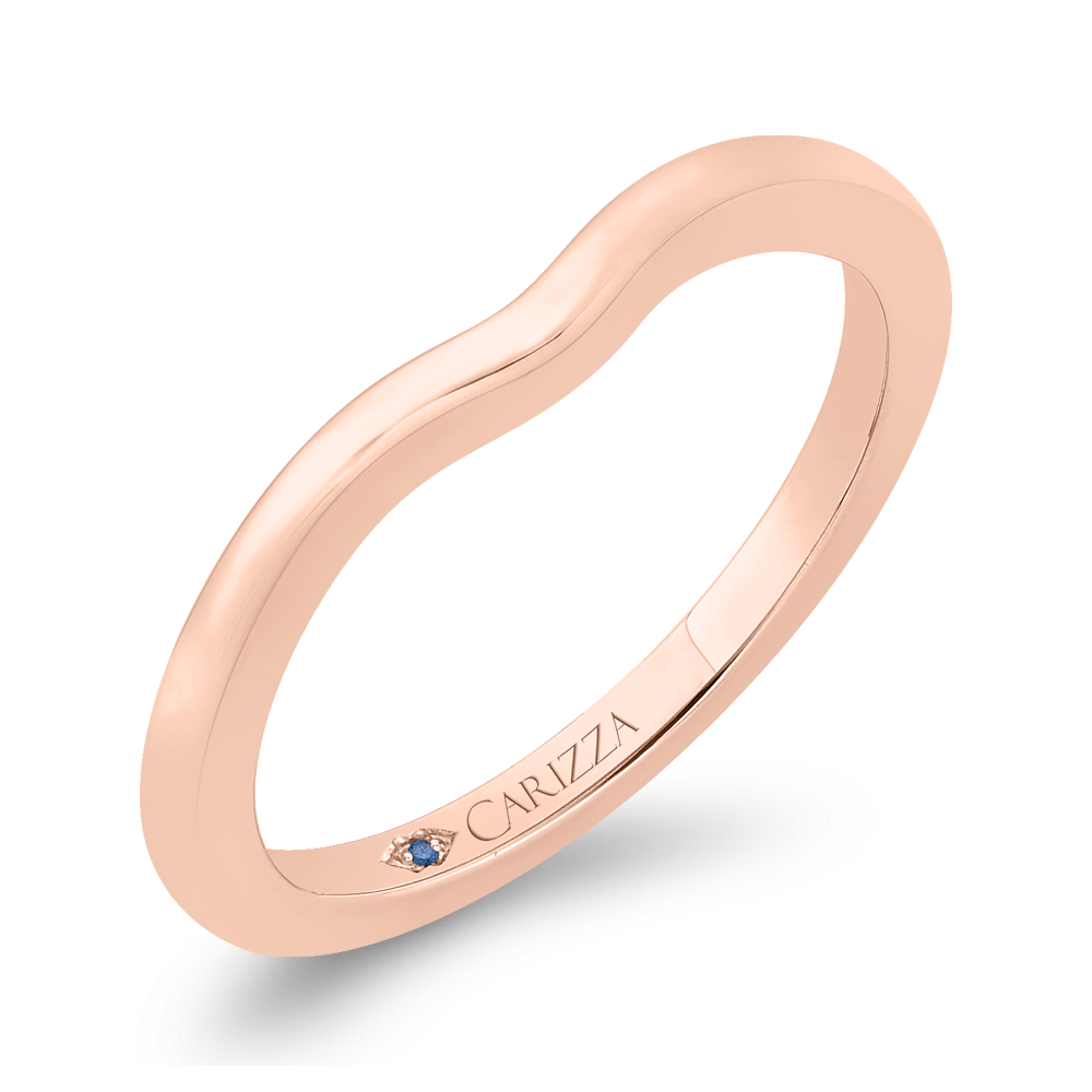 Plain Wedding Band in 14K Rose Gold
