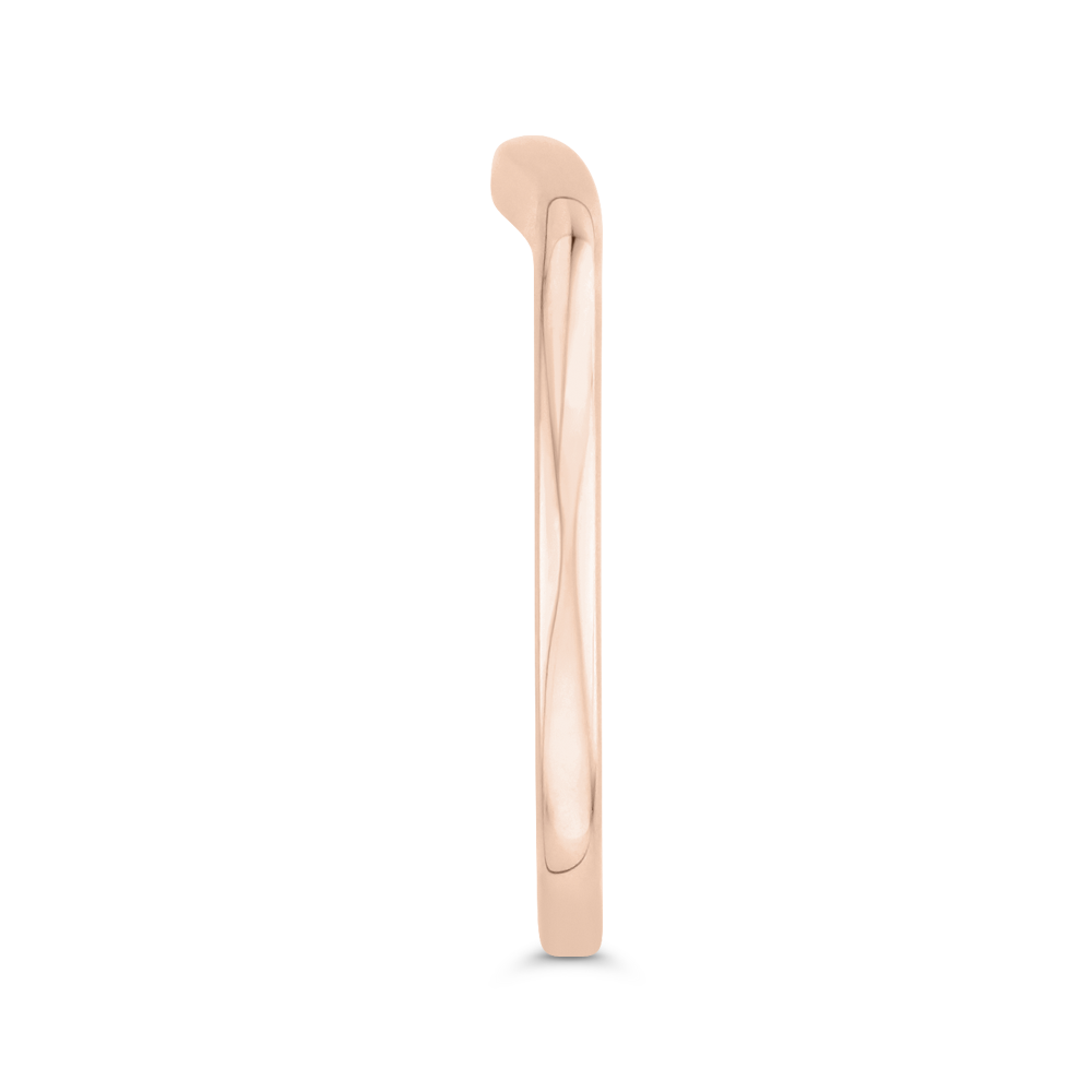 Plain Wedding Band in 14K Rose Gold