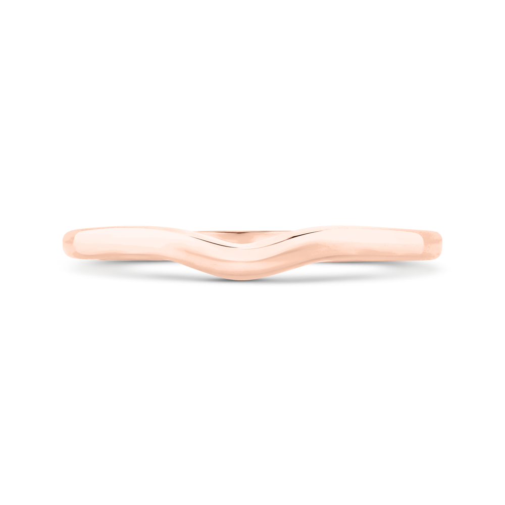 Plain Wedding Band in 14K Rose Gold