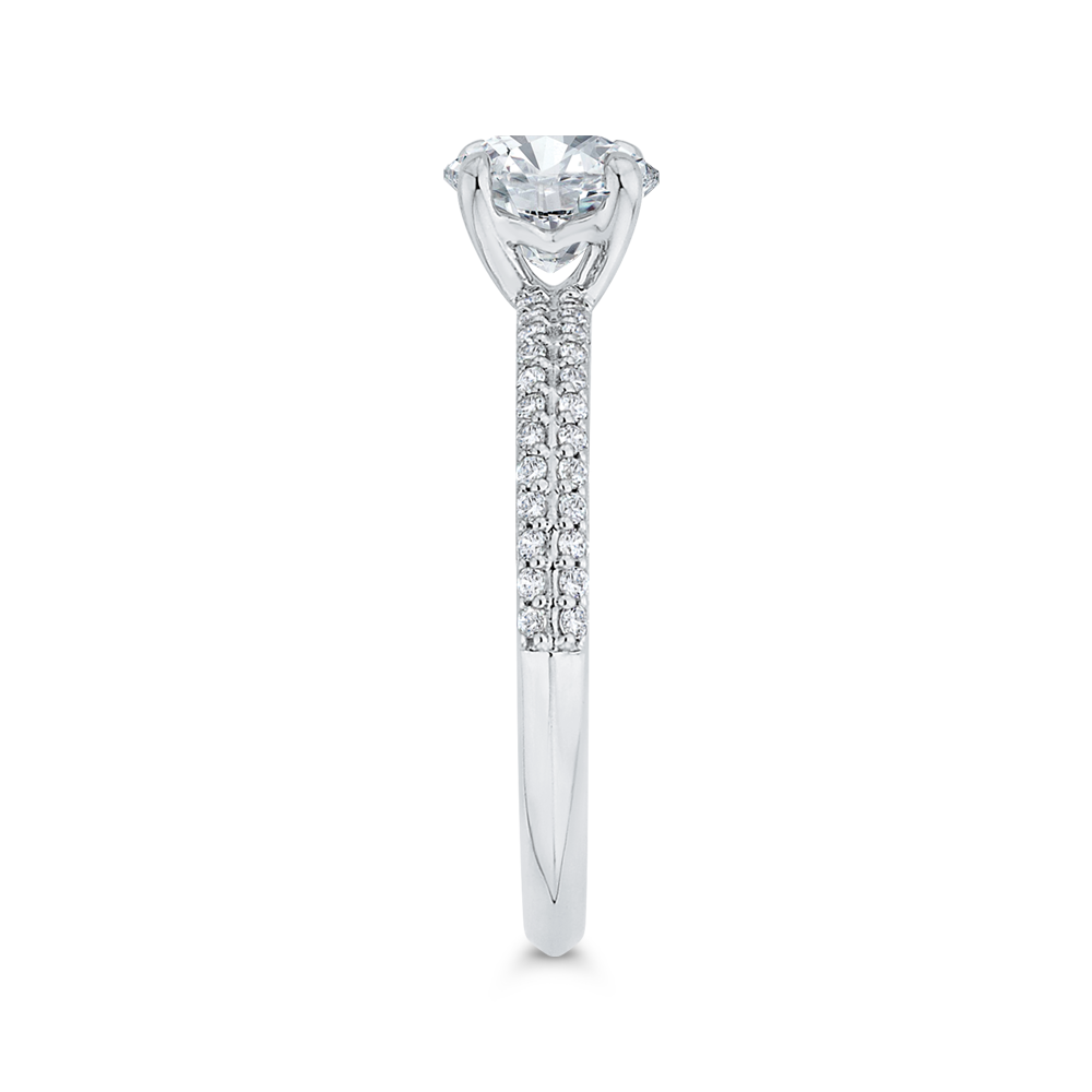 Diamond Engagement Ring in 14K White Gold (Semi-Mount)