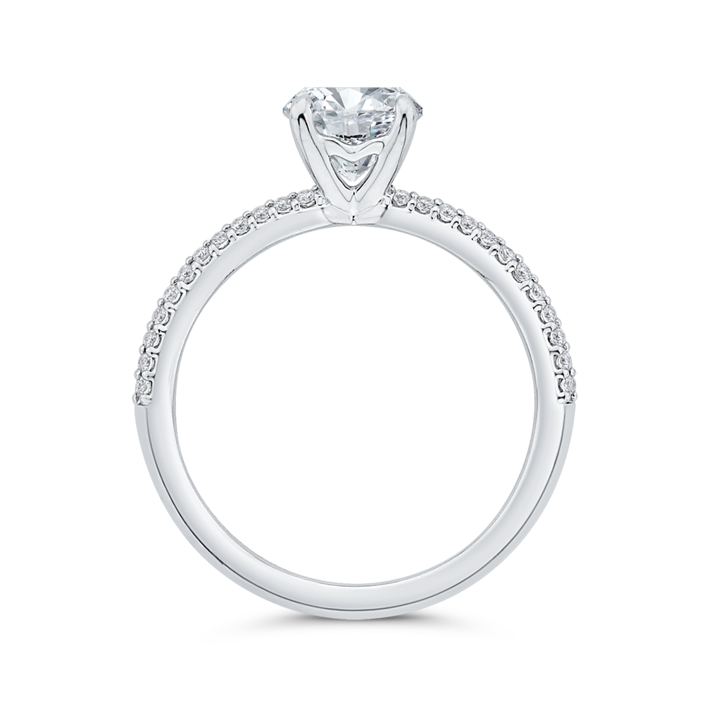 Diamond Engagement Ring in 14K White Gold (Semi-Mount)