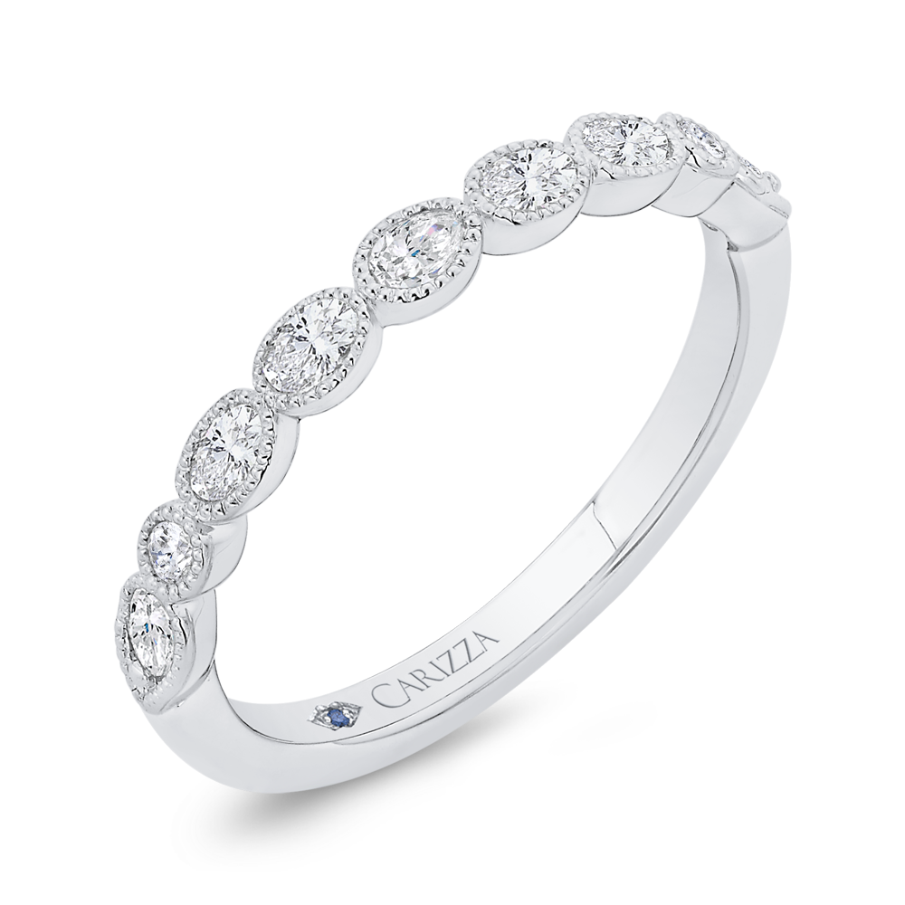 Diamond Wedding Band in 14K White Gold