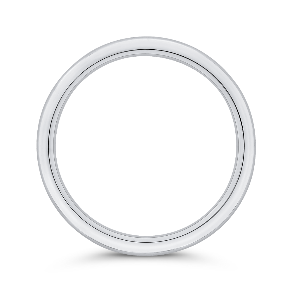 Plain Wedding Band in 14K White Gold