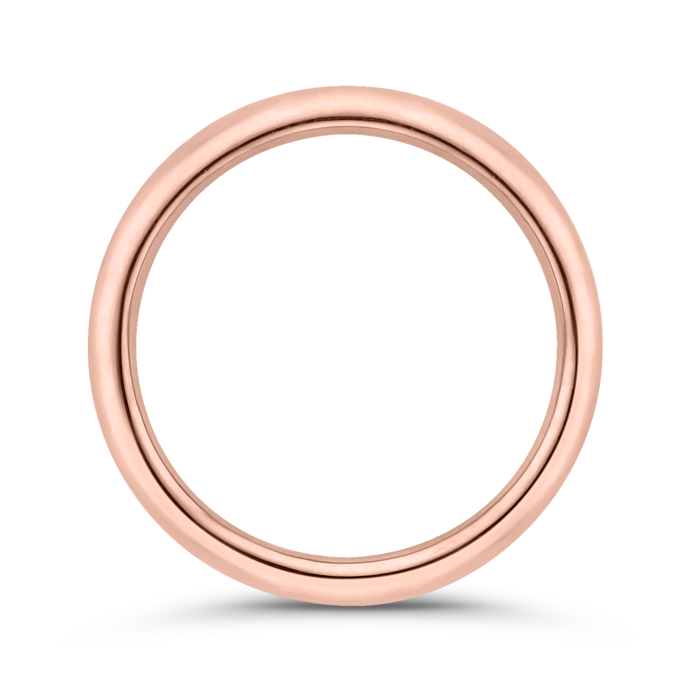 Plain Wedding Band in 14K Rose Gold