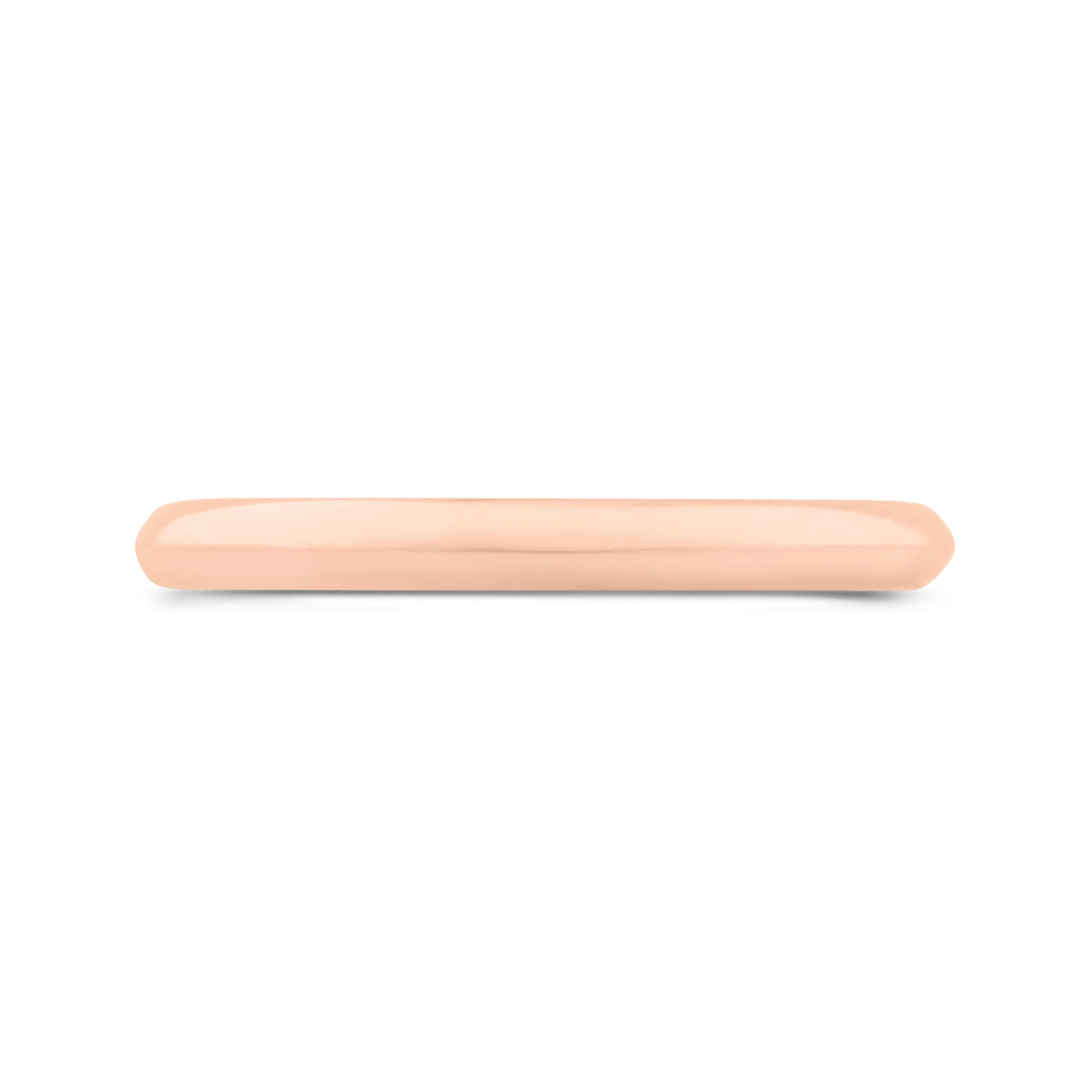 Plain Wedding Band in 14K Rose Gold