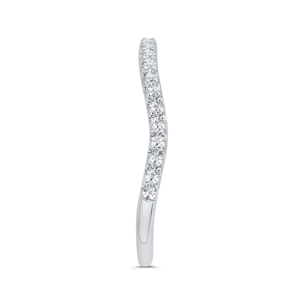 Diamond Wedding Band in 14K White Gold