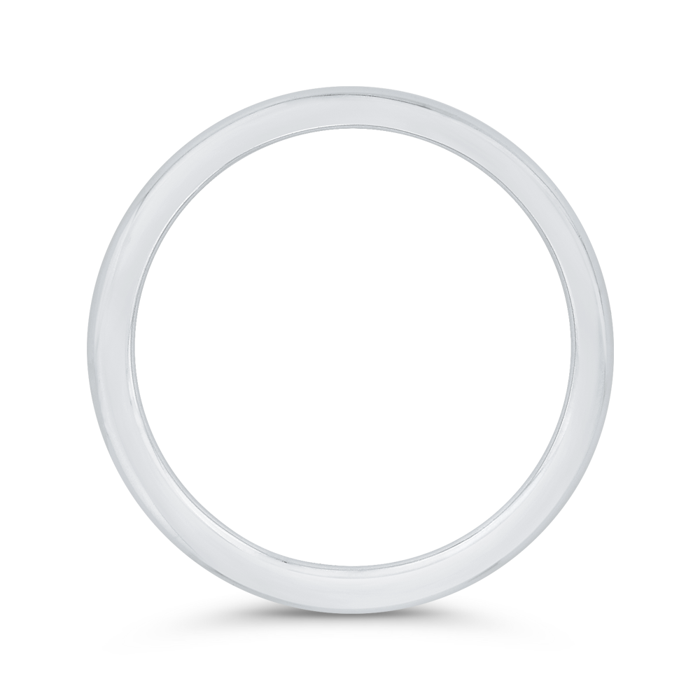 Plain Wedding Band in 14K White Gold