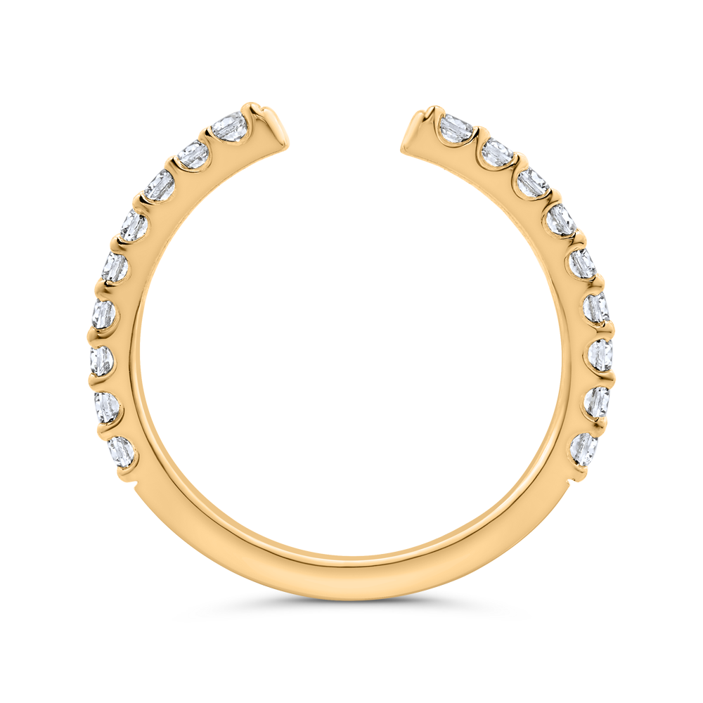 14K White Gold Diamond Wedding Band